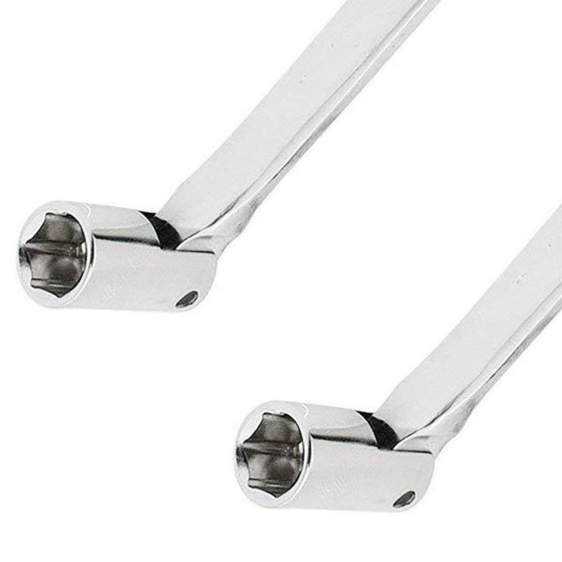 LDEXIN 13mm/0.51inch Flex-Head Open End Socket Wrench Ratchet Swivel Head Flex Combination Spanner Wrench Hand Tools - Image 2